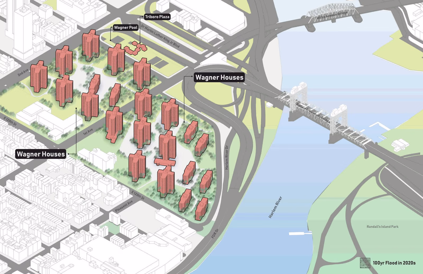 Wagner Houses flood scenario 1